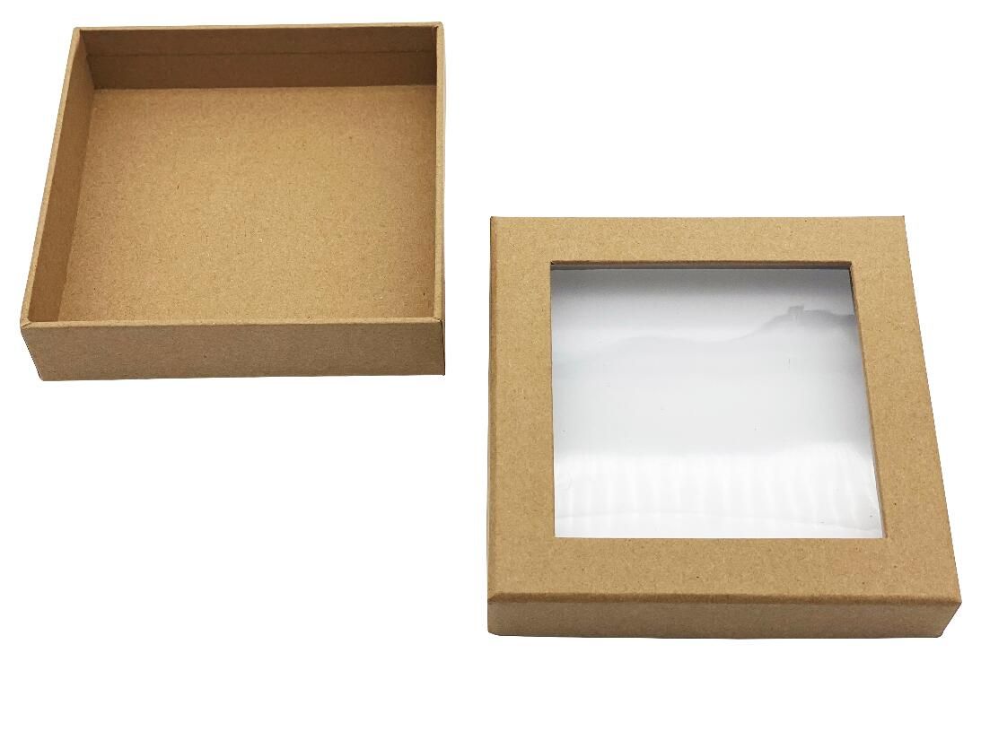 pillow box /top and bottom box with pvc window
